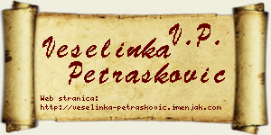 Veselinka Petrašković vizit kartica